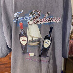 Tommy Bahama Silk Button Shirt XLX  Short Sleeve Embroidered Port Authority